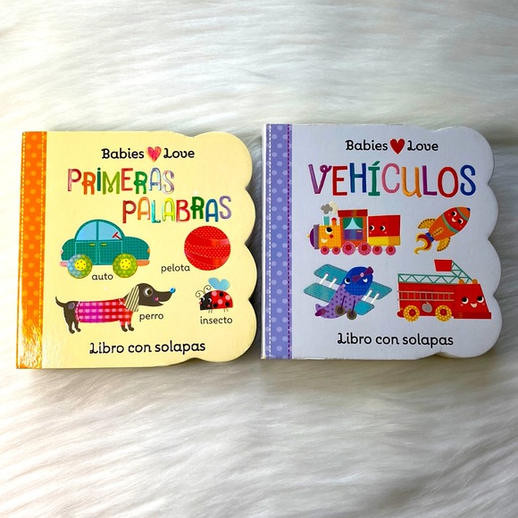 Babies Love Other - Lift the Flaps Baby Board Books in Spanish Primeras Palabras & Vehiculos